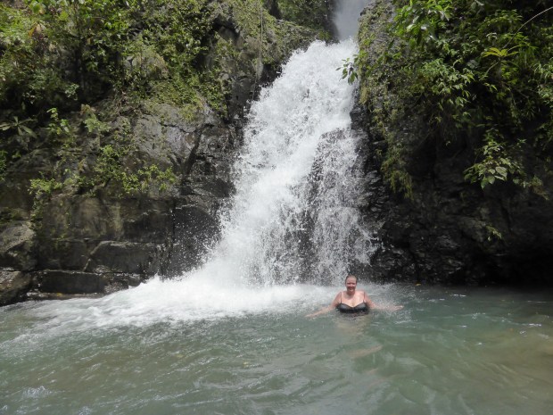 Ik bij de waterval Ik bij de waterval